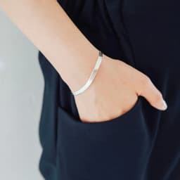 Ins Style 925 Sterling Silver Bracelet 4mm20cm Blade Snake Bone Bracelet For Men & Women Jewelry Gifts