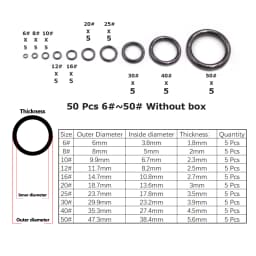 Fishing Rod Guides Ring 10Pcs~100Pcs Wear Resistant Ceramic Guide Ring Rod Repair Replacement Kit Alconite Ring Black 6mm~47.3mm