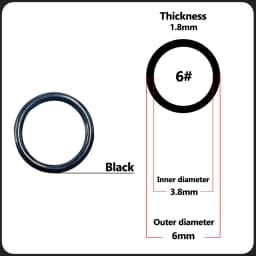 Fishing Rod Guides Ring 10Pcs~100Pcs Wear Resistant Ceramic Guide Ring Rod Repair Replacement Kit Alconite Ring Black 6mm~47.3mm