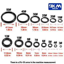 Fishing Rod Guides Ring 10Pcs~100Pcs Wear Resistant Ceramic Guide Ring Rod Repair Replacement Kit Alconite Ring Black 6mm~47.3mm