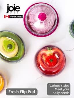 Joie Creative Kitchen Refrigerator Vegetable Fruits Crisper Containers Onion Avocado Tomatoes Lemon Fresh Keeping Storage Box