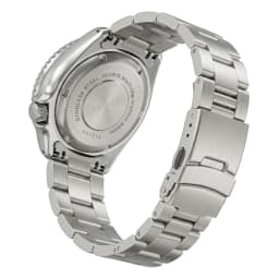Brushed Curved End Watch Band Compatible with SKX007 SKX009 20mm 22mm Silver Black Stainless Steel Metal Bracelet Strap