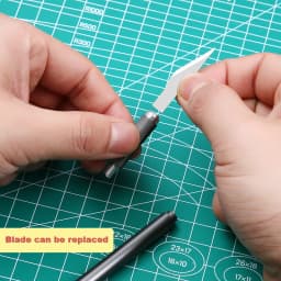 Deli Scalpel Blades Metal Precision Knife Cutter Engraving Craft Knives for Wood Paper Mobile Phone PCB Repair Tool Knives