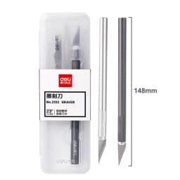 Deli Scalpel Blades Metal Precision Knife Cutter Engraving Craft Knives for Wood Paper Mobile Phone PCB Repair Tool Knives