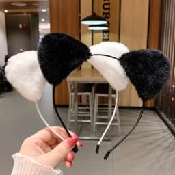 Anime Cosplay Cute Face Wash Plush Cartoon Hair Accessories Hair Hoop Hair Band Cat Ears Headband