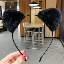 Anime Cosplay Cute Face Wash Plush Cartoon Hair Accessories Hair Hoop Hair Band Cat Ears Headband
