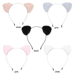 Anime Cosplay Cute Face Wash Plush Cartoon Hair Accessories Hair Hoop Hair Band Cat Ears Headband