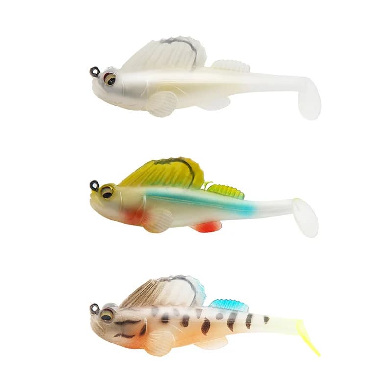 1pcs 14g 8.5cm Fishing Lure Soft Bait Jig Dark Sleeper Swimbaits Soft Lure Fishing Pike Lure bass Shad for Fishing Perch