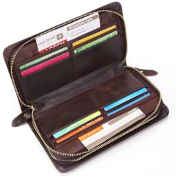 Leather Large Men Clutch Wallets Name Customized Men Purse 100% Genuine Leather Long Leather Male Wallet