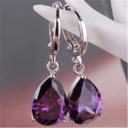 Milangir Fashion Infinity Teardrop Dangle Earring Crystal Water Drop Earrings For Women CZ Zircon Wedding Jewelry