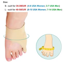 1Pair Tailor Bunion Corrector Pads Splint for Bunion Pinky Toe Relief Toe Straightener, Little Toe Separator With Anti-Slip