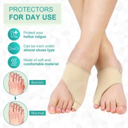 1Pair Tailor Bunion Corrector Pads Splint for Bunion Pinky Toe Relief Toe Straightener, Little Toe Separator With Anti-Slip