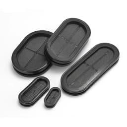Oval Blanking Grommets Rubber Closed Blind Plug Bung Cable Wiring Protect Bushes