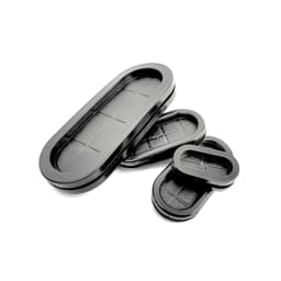 Oval Blanking Grommets Rubber Closed Blind Plug Bung Cable Wiring Protect Bushes
