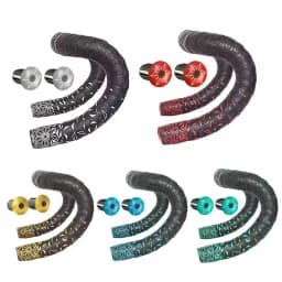 Road Bike Bar Tape Gradient Color Handlebar Tapes EVA/PU Soft Anti-Vibration Wrap Tape Durable Bar Bartape
