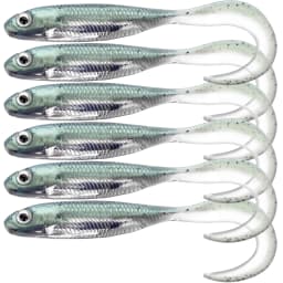 5pcs/6pcs Silicone Soft Lures 80mm 100mm Artificial Fishing Soft Lures Grub Tail Shad Swimbait Rubber Fishing Baits For Bass