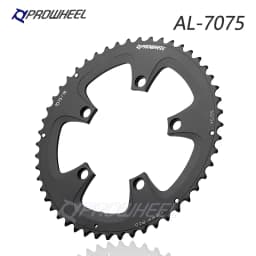 PROWHEEL Road Chain Wheel 34/50T 39/53T Aluminum Alloy Steel Sprocket 130/110BCD AL-7075 CNC 8/9/10/11S Double Crown Chainring
