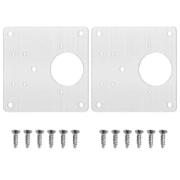 KAK Stainless Steel Cabinet Hinge Repair Plate 1-8 Pack Door Hinge Mounted Plate with Screws Furniture Hardware Accessories