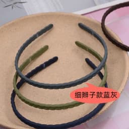 1PCS New Fashion Morandi Color Frosted Hair Bundle Headband Simple Braid Headband Hair Accessories