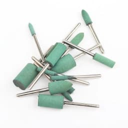 5/10Pcs Rubber Abrasive 3mm Shank Grinding Head for Mold Metal Polishing Dremel Rotary Tools