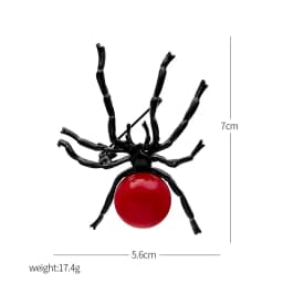 Fun creative metal spider brooch coat clothing pin insect brooches gift