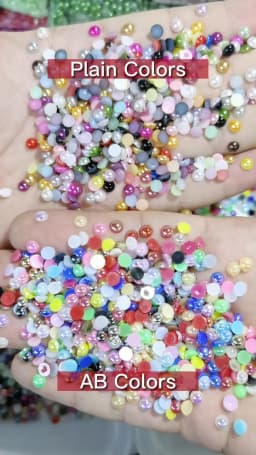 Bulk Wholesale 2-10mm Imitation Pearls Ivory White AB Multi Colors Half Round Flat Back Bead ABS Plastic Glitters DIY Nail Art