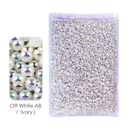 Bulk Wholesale 2-10mm Imitation Pearls Ivory White AB Multi Colors Half Round Flat Back Bead ABS Plastic Glitters DIY Nail Art