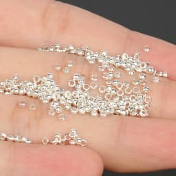 1000pcs Gold Plated Copper Beads Crimp End Beads Stopper Spacer Beads For Bracelet Necklace Jewelry Making Diy Accessories