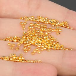 1000pcs Gold Plated Copper Beads Crimp End Beads Stopper Spacer Beads For Bracelet Necklace Jewelry Making Diy Accessories