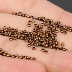 1000pcs Gold Plated Copper Beads Crimp End Beads Stopper Spacer Beads For Bracelet Necklace Jewelry Making Diy Accessories