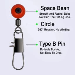 50pcs/Lot Fishing Float Bobber Stops Space Beans Connectors Sea Fishing Saltwater Tackle Equipment Plastic Metal Accessories