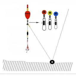 50pcs/Lot Fishing Float Bobber Stops Space Beans Connectors Sea Fishing Saltwater Tackle Equipment Plastic Metal Accessories