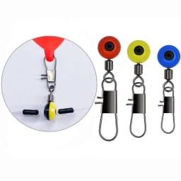 50pcs/Lot Fishing Float Bobber Stops Space Beans Connectors Sea Fishing Saltwater Tackle Equipment Plastic Metal Accessories