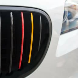 Germany Flag Car Sticker Black+Red+Yellow 3 Stripes Bumper Grid Rear View Mirror Reflective Decal Weatherproof Car Accessories