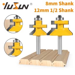 YUSUN 2PCS Stile&Rail Assembles Router Bit Woodworking Milling Cutter For Wood Tools