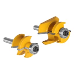 YUSUN 2PCS Stile&Rail Assembles Router Bit Woodworking Milling Cutter For Wood Tools