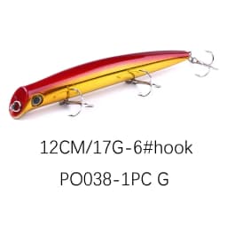New Popper Fishing Lure 2021 Weigths 17g 12cm Topwater Wobbler Accessories Artificial Bait Goods Floating Wobblers Fish Tackle