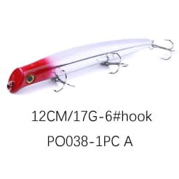 New Popper Fishing Lure 2021 Weigths 17g 12cm Topwater Wobbler Accessories Artificial Bait Goods Floating Wobblers Fish Tackle