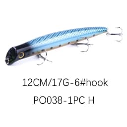 New Popper Fishing Lure 2021 Weigths 17g 12cm Topwater Wobbler Accessories Artificial Bait Goods Floating Wobblers Fish Tackle