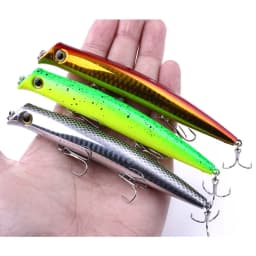 New Popper Fishing Lure 2021 Weigths 17g 12cm Topwater Wobbler Accessories Artificial Bait Goods Floating Wobblers Fish Tackle