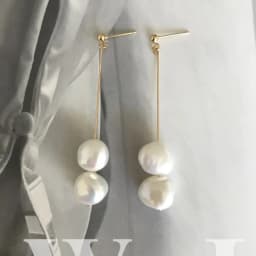Minar Delicate Genuine Freshwater Pearl Earring for Women Gold Color Metal Baroque Pearls Long Drop Earrings Elegant Oorbellen