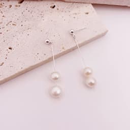 Minar Delicate Genuine Freshwater Pearl Earring for Women Gold Color Metal Baroque Pearls Long Drop Earrings Elegant Oorbellen