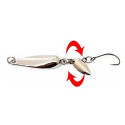 OUTKIT 1Pcs Spinner Spoon Metal Bait Micro Fishing Lure Small Sequins Copper Long Shot Baits For Bass Trout Perch Pike Rotating