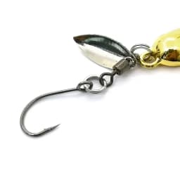OUTKIT 1Pcs Spinner Spoon Metal Bait Micro Fishing Lure Small Sequins Copper Long Shot Baits For Bass Trout Perch Pike Rotating