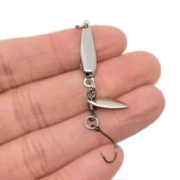 OUTKIT 1Pcs Spinner Spoon Metal Bait Micro Fishing Lure Small Sequins Copper Long Shot Baits For Bass Trout Perch Pike Rotating