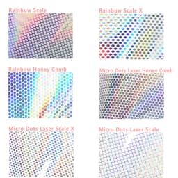 Royal Sissi New Developed 6 Optional Colors Holographic Fish Skin Tape Fish Scale Adhesive Rainbow Film Waterproof Lure Sticker