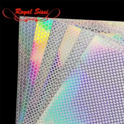 Royal Sissi New Developed 6 Optional Colors Holographic Fish Skin Tape Fish Scale Adhesive Rainbow Film Waterproof Lure Sticker