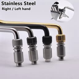 1 Set Right / Left-hand Stainless Steel Tremolo System Bridge Arm / Tremolo Bar With Screw