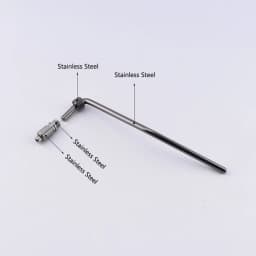 1 Set Right / Left-hand Stainless Steel Tremolo System Bridge Arm / Tremolo Bar With Screw