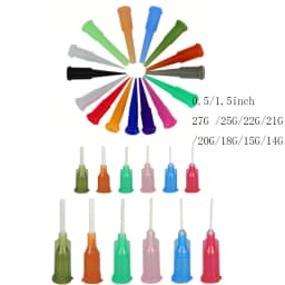 Syringe Dispensing Needle with Luer Lock PP Heat-Resistant Plastic Blunt Tip TT Assorted Plastic Conical Screw Interface Needle